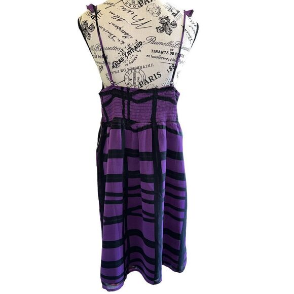 Volcom Vicious Girl Ruffle dress black and purple SZ XL - Picture 3 of 5